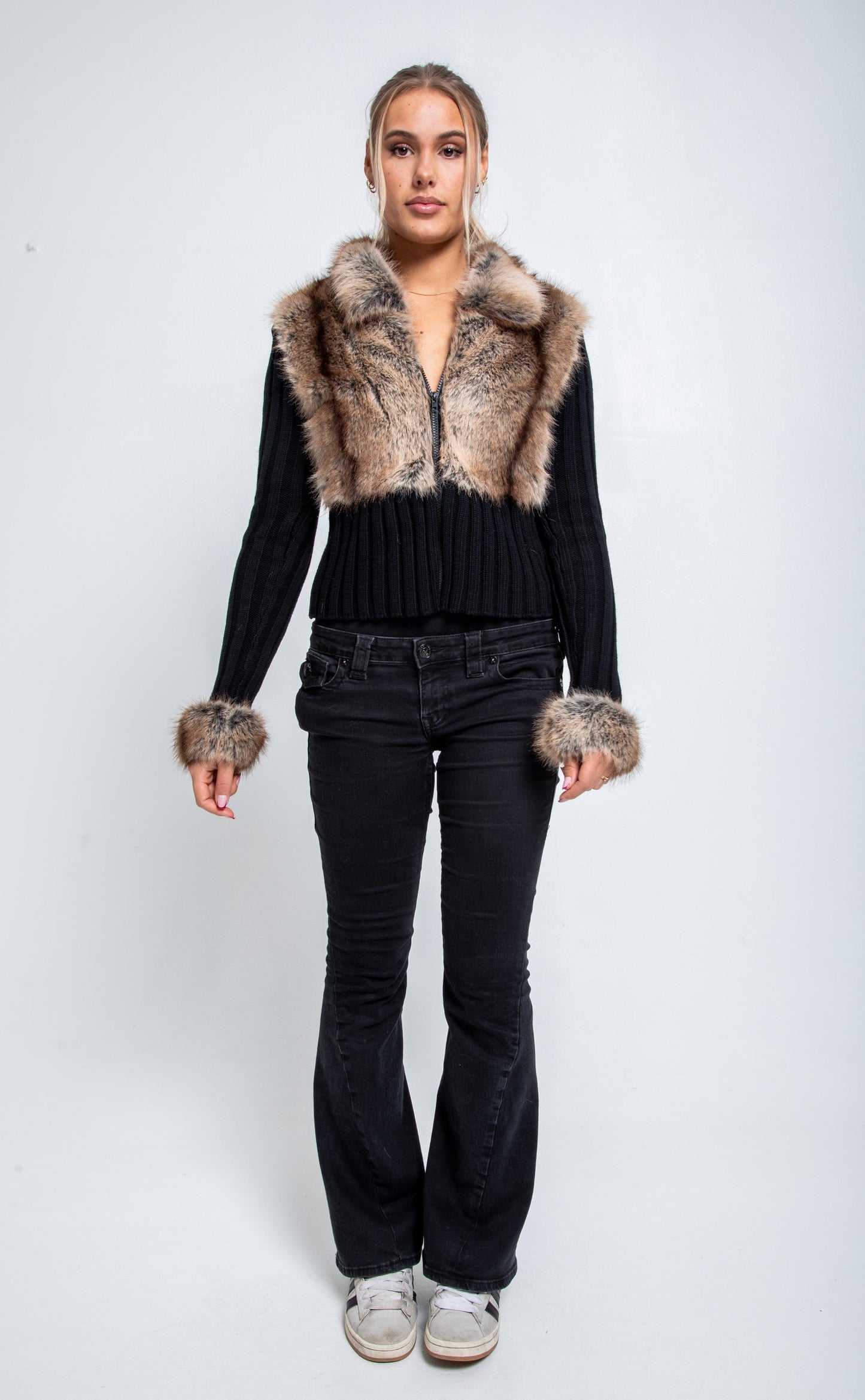 Ivory Fur Cardigan