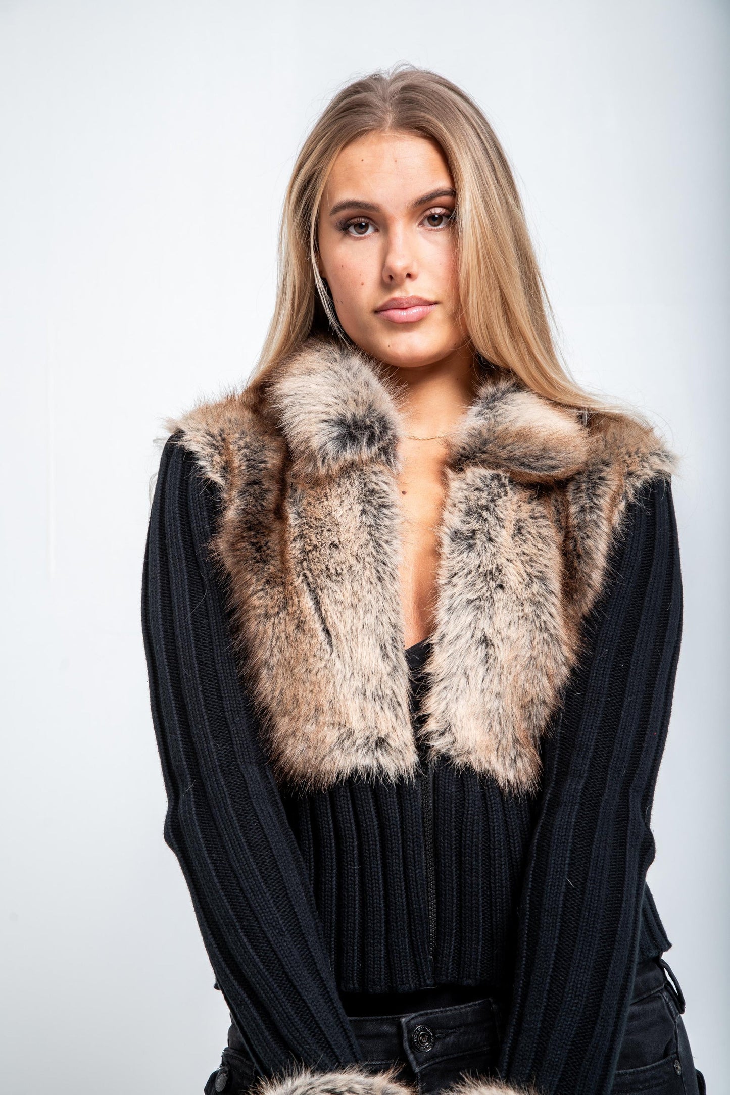Ivory Fur Cardigan