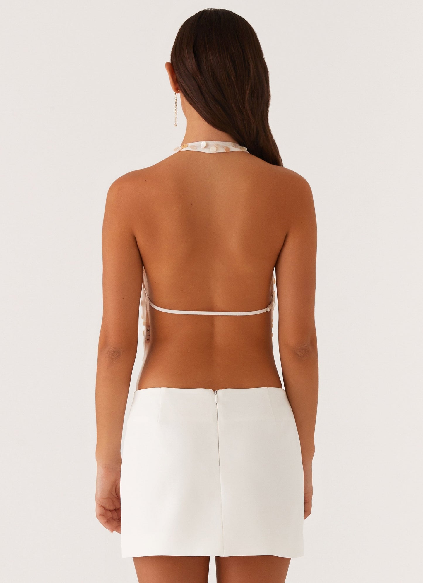 BRIXTON PEARL - COWL NEACK HALTER TOP