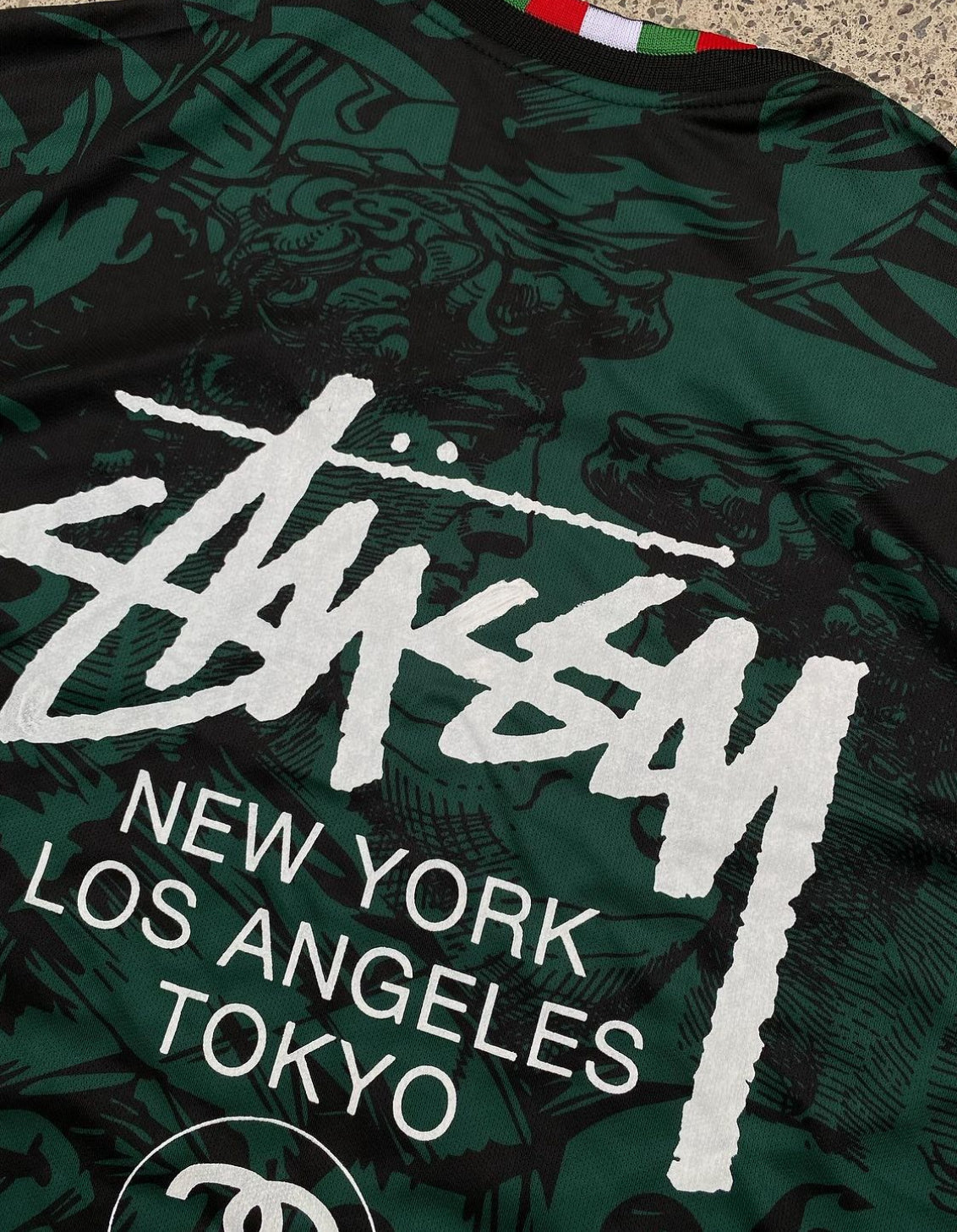 STÜSSY - ITALY JERSEY GREEN