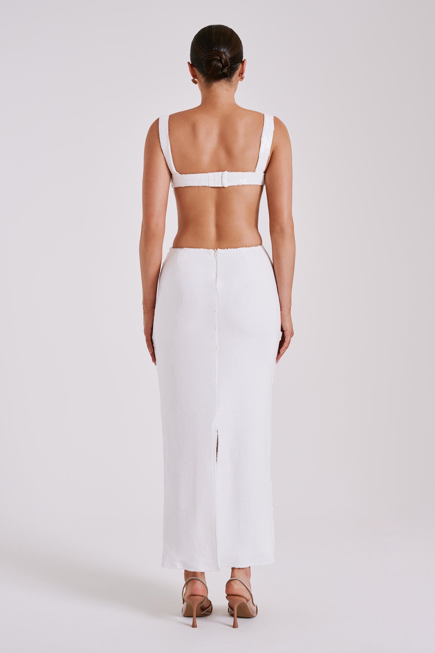 ADORIA - SEQUIN CUT OUT MAXI DRESS